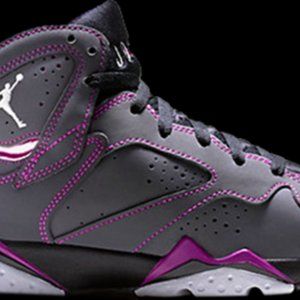 Air Jordans 7 Retro GS Cool Grey/ Violet Women/Youth
